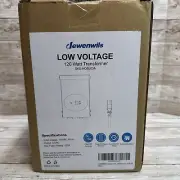 New 120W Low Voltage Landscape Transformer Outdoor Timer Black Weatherproof