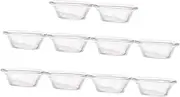 Ciieeo Mini Sauce Bowl Set 10 Pcs Small Dipping Bowls Plates Glass Mini Ornament Toys Perfect for Boys and Girls