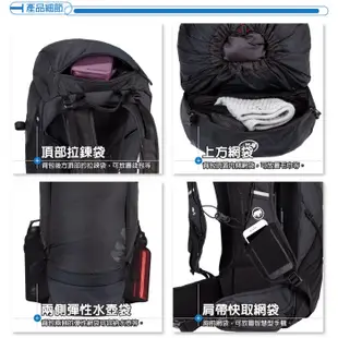 【MAMMUT 長毛象】新款超輕量減震透氣登山健行背包 Ducan 30L / 黑_00320