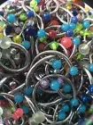Wholesale 100+ Body Jewelry Tongue Belly Lip Eyebrow Barbell Rings Stud Piercing