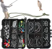 Rigging Box Kit: Hook Assortment, Swivel Clips, Rigging Beads, Bait Tools, Casting Equipment, Rod Accessories, Stop Kit, Catch Tools