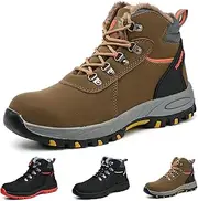 [Gainsera] Safety Boots Men Women Lightweight Work Boots with Steel Toe Cap Breathable Kevlar Safety Shoes Trainers Puncture Proof Comfy Work Shoes