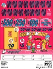 Pull Tab Tickets - Chip Tickets - Game - Holder - Senior Moment