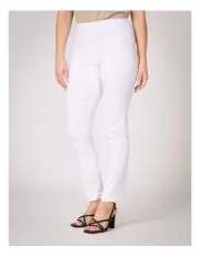 [Fella Hamilton] Chaucer Long Narrow Pant in White