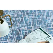 Catzon Tassel Cotton Linen Tablecloths Dustproof Table Cover for Kitchen Dinning Room Party-Blue
