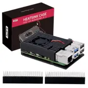 Armor Case with Fan for Raspberry Pi 5, Pi 5 Aluminum Case with Cooling Fan