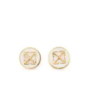 [Off-white] Off-white Arrow Earrings ONE SIZE GOLD/WHITE