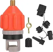 SUP Pump Adapter, SUP Adapter for Compressor, SUPs Valve Adapter with 5 Gas Nozzles, Dinghy Valve Adapter, for Inflatable Rowing Boat, Stand Up Paddling Board