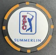 TPC Summerlin Golf Ball Marker Poker Chip Orange Black
