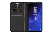 DISTRAKTED Leather flip Case for Samsung Galaxy S9 Plus - Black