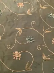 kravet silk jacquard drapery fabric, Teal Green. 54” Wide. By The Yard
