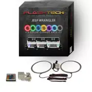 RGB Angel Eye LED Halo kit with IR Remote for 2018-2019 Jeep Wrangler Headlights (for: Jeep)