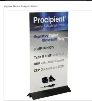Rigid Sign Holder Lot 12" 18" Counter Restaurant Menu Tabletop Trade Show Metal