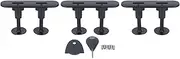 Soft Surfboard Fin Set, PVC Surfboard Tail Rudder Set, Shockproof Soft Board Tail Fin Set, Stable Balance Soft Board Tail Rudder Base Set for Surfboard