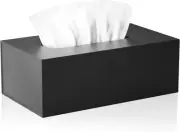 Jiawei Tissue Box Cover Rectangular, Black Facial Tissue Box Cover Car Tissue...