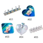 Magnetic Nail Holder Practice Display Stand Acrylic Crystal Showing Shelf