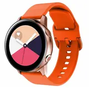 For Samsung Galaxy Watch 4 40mm & 44mm Replacement Band Wristband Silicone Sports Watch (Orange)