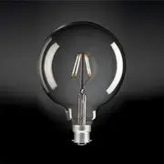 LED Globe G125 4w in Clear/Amber/Frosted