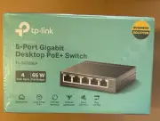 TP-Link - 5-Port Gigabit Desktop PoE+ Switch TL-SG1005P Black NEW
