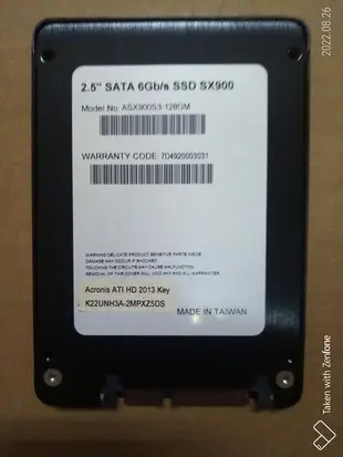 售 2.5吋 SSD硬碟 ADATA SATA(3) 128GB @過保良品@