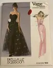 Vogue 1853 Vintage 80s Sewing Pattern Size: 14 BELLVILLE SASSOON Evening Dress