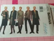 Butterick Pattern 3254 Jacket Top Dress Skirt Pants Sizes 14 16 18 Uncut