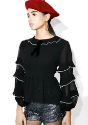 [For Love & Lemons] Souffle Top