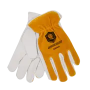 TOP GRAIN PEARL COWHIDE PALM WITH COWHIDE SPLIT DRIVERS GLOVE, UNLINED, SIZE 2XL