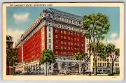 1930s Bancroft Hotel Worcester MA Vintage Postcard