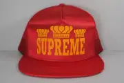 SUPREME FW15 CHAMP 5 PANEL MESH BACK TRUCKER CAP ROYAL BOX LOGO JORDAN DUNK