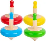 Educational Boys and Girls Fidget Toys Pack Wooden Gyro Hand-Eye Coordination Toys for Boys Girls
