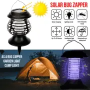 Solar UV Mosquito Killer Lamp Fly Trap Zapper Catcher Bug Indoor/ Outdoor NEW