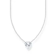 THOMAS SABO Necklace with white heart-shaped pendant