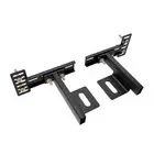 Bed Headboard Brackets Adjustable Black Hardware Furniture Parts Carbon Steel