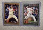 2024 Topps Corbin Burnes #’d Card Lot (2) - Update ASG Gold /75 + S. 2 Camo /25