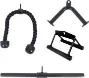 Tricep Press down Cable Attachment, LAT Pulldown Attachment, Weight Machine Acce