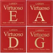 Larsen Virtuoso Violin String Set - 4/4 Size, Loop-end E