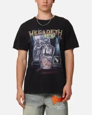 [MEGADETH] Megadeth Embryo Vintage T-shirt Black Vintage - Size L L Black Vintage