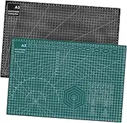 Gogogmee 2 Pcs Art Cutting Mats Double Sided Non Slip Gridded Craft Cutting Board Mat for Sewing Quilting and Home Crafts