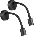 RV Campervan LED Reading Light 12V Dimmable Flexible Gooseneck with USB Wall Lam