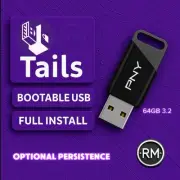Tails Tor OS 6.15 | Full Install + Persistence | 64GB USB | Anonymous Browsing