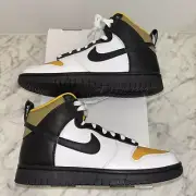 Nike Women's 9.5 Dunk High By You DV2272-900 NBY Steelers Black Yellow Green