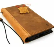 Genuine Vintage Leather Case Fo Apple iPhone 13 Pro Book Wallet Cover Retro Jafo
