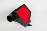 Black Stealth Air box.OEM look. 2010- 13 Chevy Camaro V8 6.2L Red Foam filter!