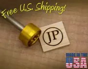 Branding Iron - 1" Round Custom Initials w/Ring for Wood or Leather Stamp