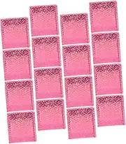 SHOWERORO 50pcs Foam Bag Wrap Self Packaging Shipping Shipping Packages Mailing Bag Small Mailers Padded Envelopes Mailing Envelopes Mail Bag Rosy Color Aluminum Foil Film