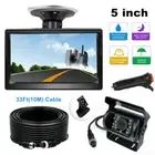 5" Monitor 4Pin IR CCD Reversing Rear View Camera 10m 12v 24v Kit For RV Caravan