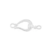 Sterling Silver S Hook & Eye Fish Clasp For Necklace Bracelet #99823