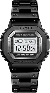 [Gosasa] Chronograph Countdown Digital Watch for Men Stainless Steel Outdoor Sport Wristwatch Men's Watch Alarm Clock 50M Waterproof