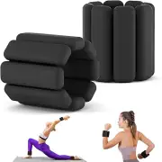 2 Pack 2lbs Wrist Ankle Weights Adjustable for Men Women Exercise Yoga Gym